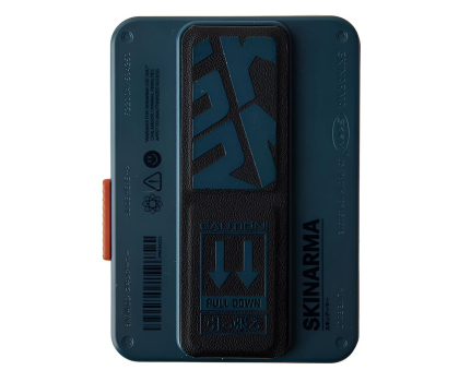 Etui / obudowa na smartfona Skinarma Mirage Spunk Wallet Magnetic Grip Stand blue